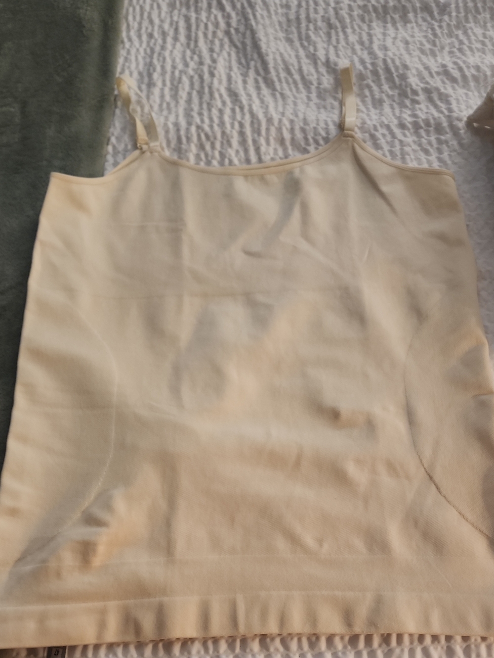 Shapermint Cream Adjustable Strap Cami Top